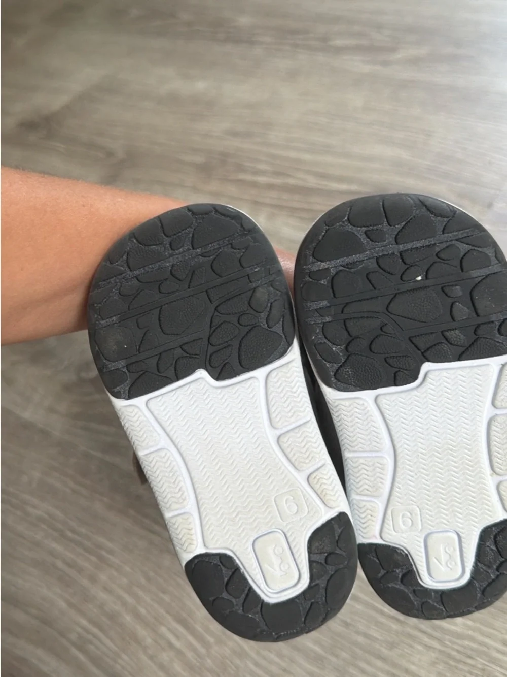 See Kai run boys  Grey and Neon Green Velcro Athletic Shoes